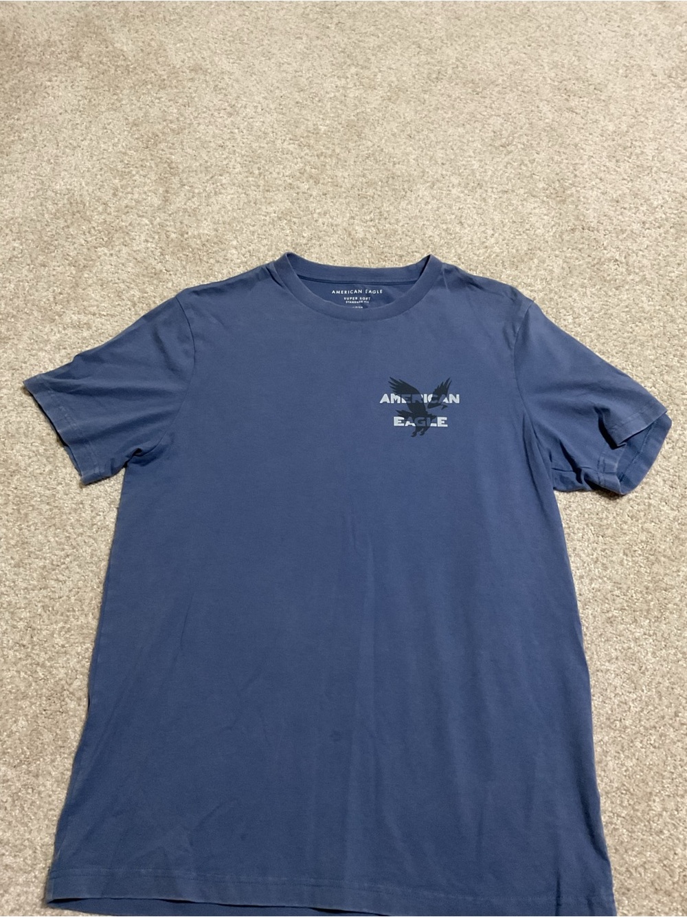 American Eagle Outfitters Men’s Blue Short-Sleeve Graphic Tee